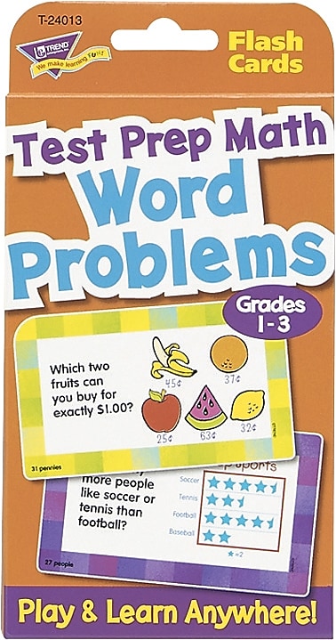 Trend Test Prep Math Grade 4 - 6 Flash Cards, 3 1/8" x 5 1/4"