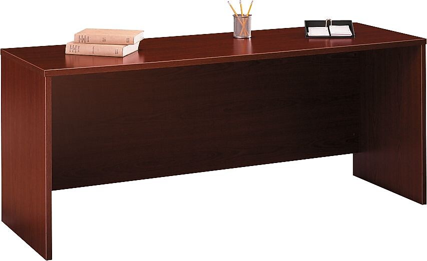 Bush Business Furniture Westfield 72"W Credenza Desk, Mahogany (WC36726)