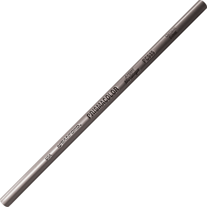 Sanford Prismacolor® Verithin Color Pencil, Silver, 12/Pk