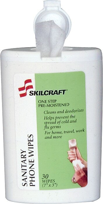 AbilityOne SkilCraft® All Purpose Cleaning Wipes, 30/Pk