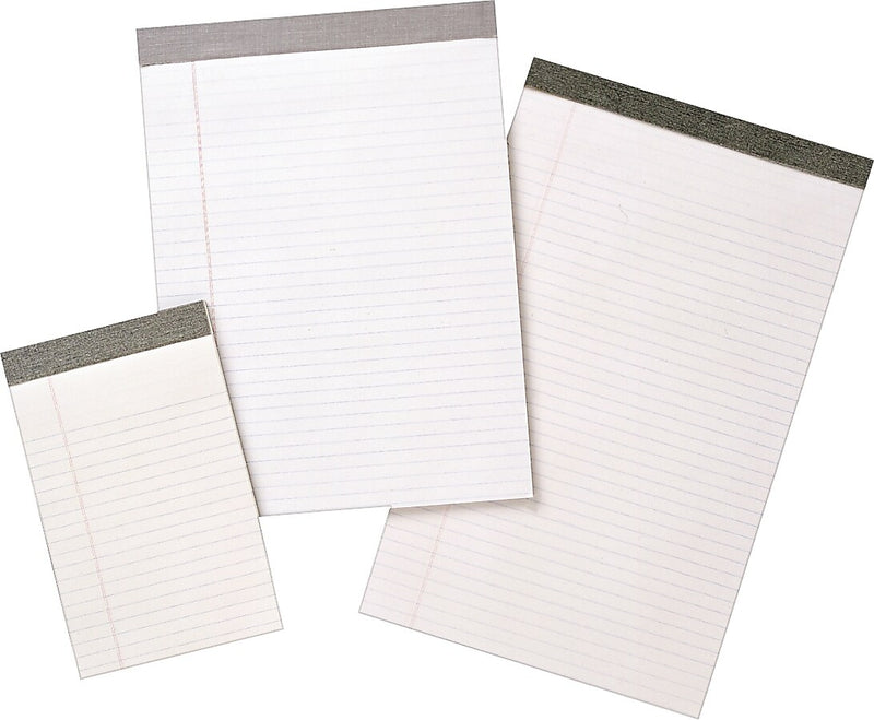 AbilityOne Linen Top Ruled Pads, 5" x 8", 50 Sheets