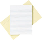 AbilityOne Notepad, 8.5" x 14", Wide Ruled, Yellow, 100 Sheets/Pad, 12 Pads (NSN1247632)