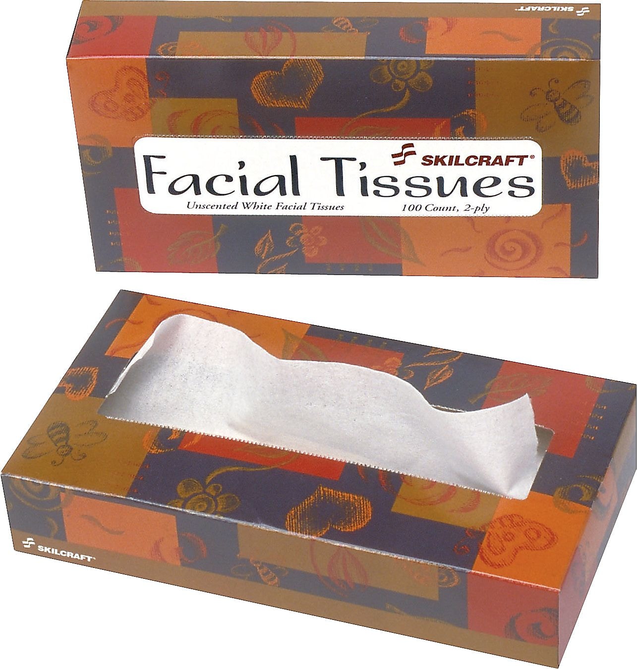 AbilityOne Facial Tissue, 2-ply, 200 Tissues/Box, 6 Boxes/Pack (8540002818360)