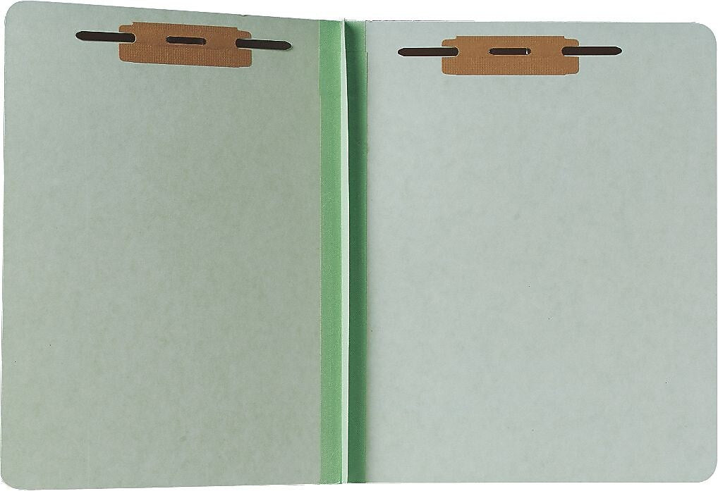 AbilityOne 7530000431194 Pressboard File Folders, Letter, 1" Fastener Inside Front and Back Cover