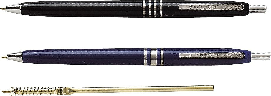 AbilityOne SkilCraft U.S. Government Retractable Ballpoint Pen, Fine Point, 0.7mm, Black Ink, 12/Pack