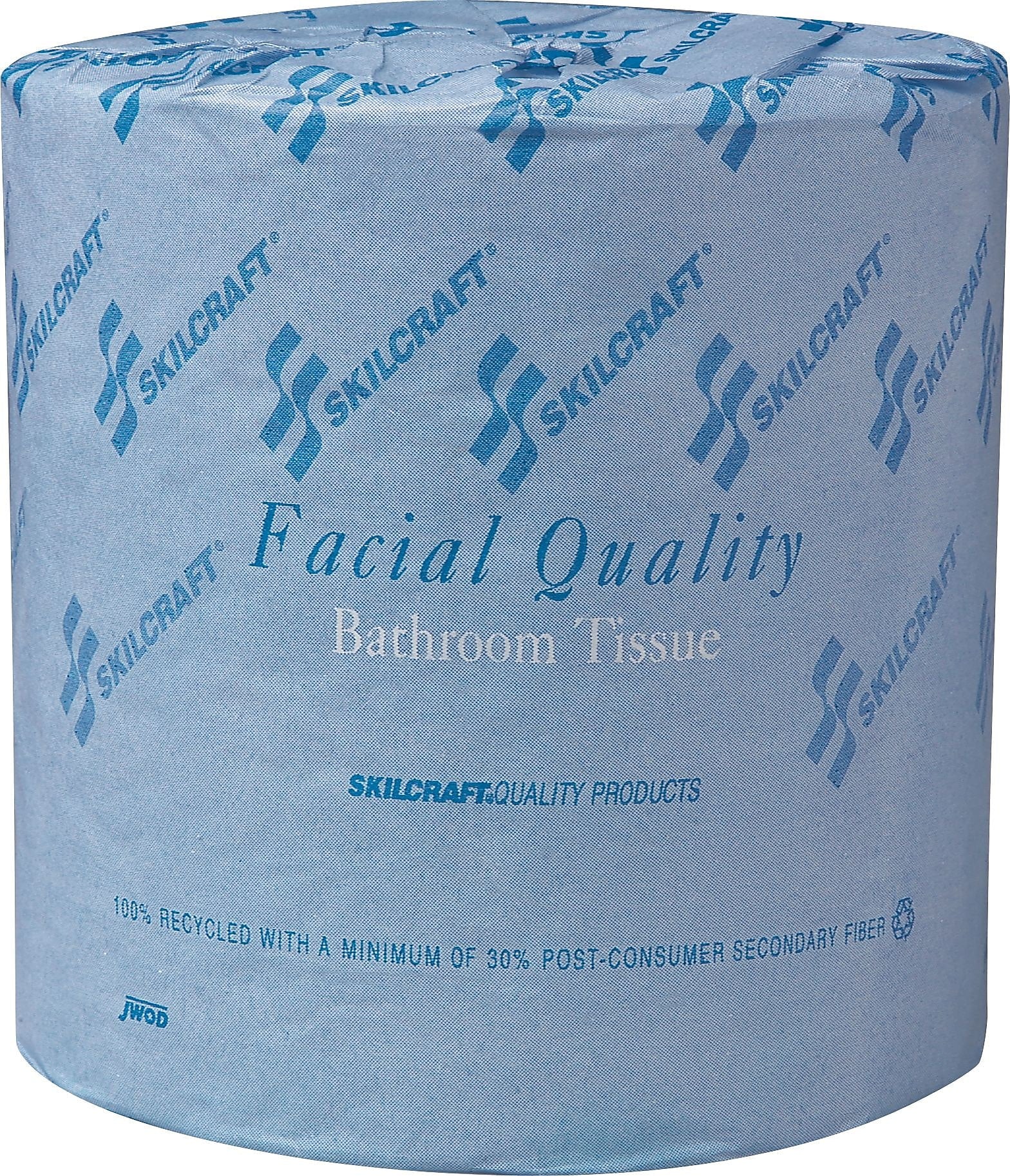 AbilityOne National Industries for the Blind Recycled Toilet Paper, 2-Ply, White, 500 Sheets/Roll, 80 Rolls/Box (13800690)