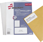 AbilityOne Shipping Labels, 2" x 4", White, 1,000 Labels/BX (7530015144903)