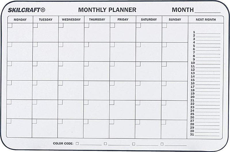 AbilityOne Monthly Planner Board, 24" x 36' (7520014845263)