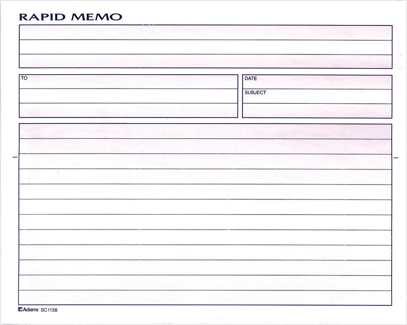 Adams Accounting Journal, 8.5" x 7.25", White, 50 Sheets/Book (SC1158)