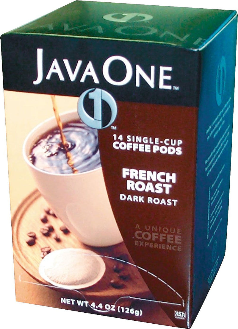 Java One French Roast Coffee Packet, Dark Roast, 0.3 oz., 14/Box (JAV30800)