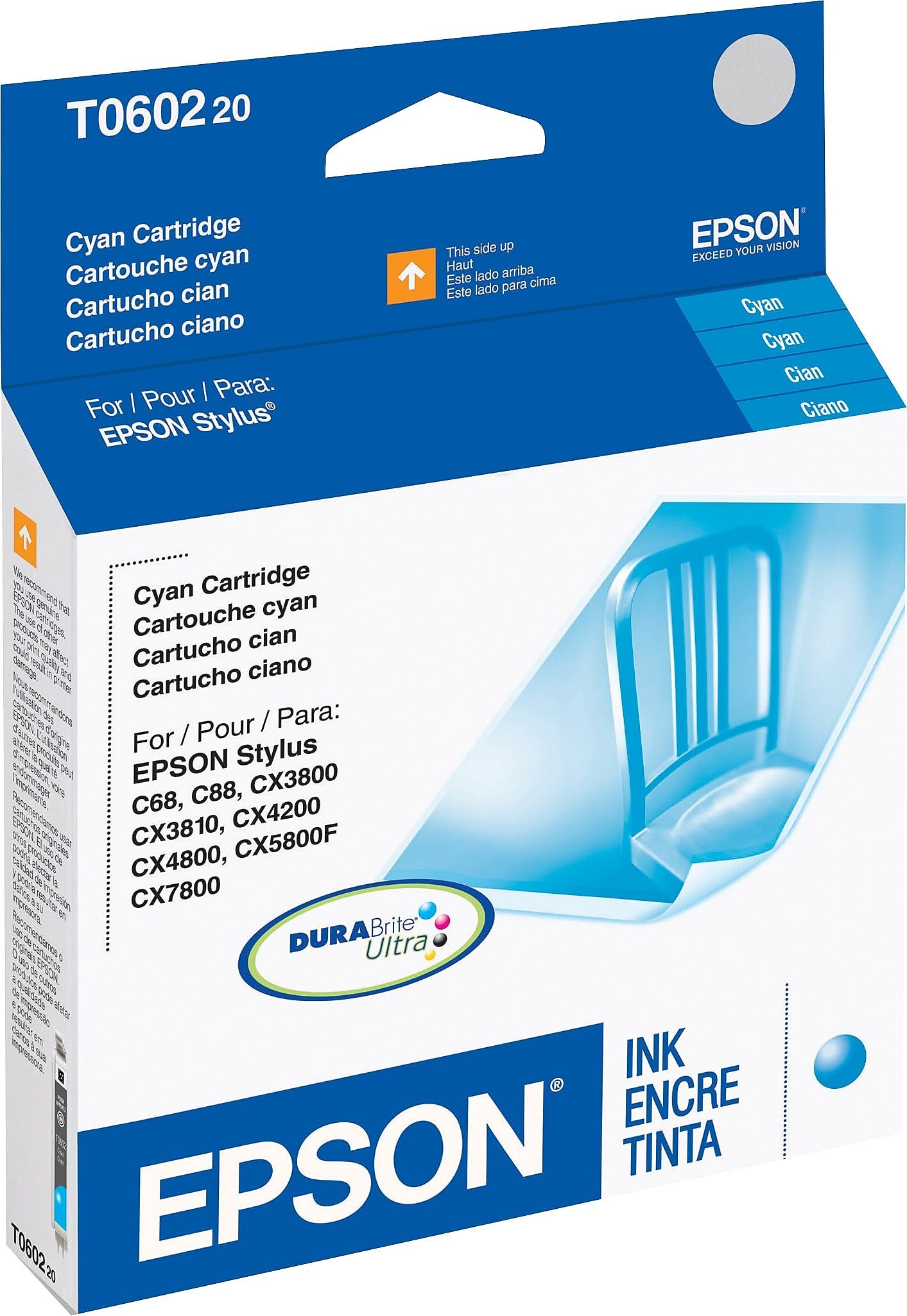 Epson T60 Cyan Standard Yield Ink Cartridge