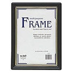 EZ Mount Plastic Wall Frame, 8 1/2" x 11", 18 Ct, Black Frame
