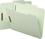 Smead 50% Recycled SafeSHIELD Recycled Heavy Duty Pressboard Classification Folder, 1" Expansion, Letter Size, 25/Box