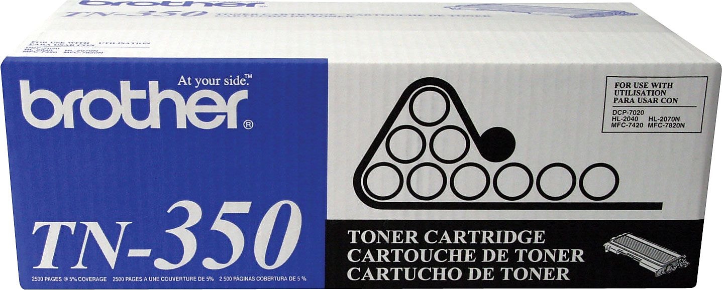 Brother TN-350 Black Standard-Yield Toner  Cartridge