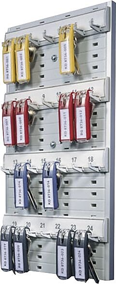 Durable Office Products Key Rack, 14 1/8" H x 8 3/8" W x 1 3/8" D
