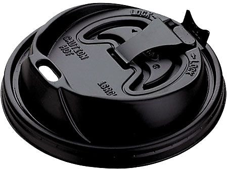 Dart® Plastic Lids, Black, 1,000/Ct