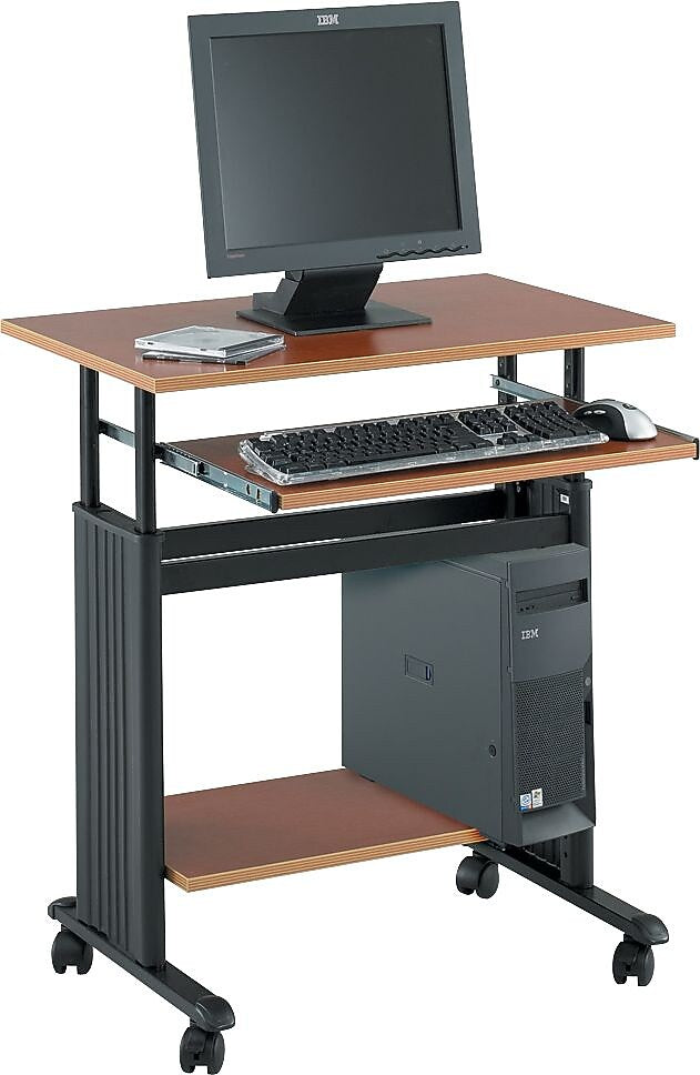 Safco® 1925 Muv¿ 28" Adjustable Height Workstation; Cherry