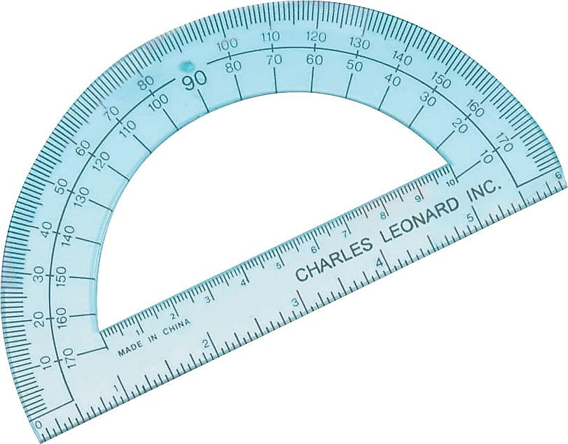 CLI Open Center Protractors, 12/Pk