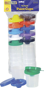 Creativity Street® No-Spill Paint Cups, Assorted Colors, 10/ST (5100)