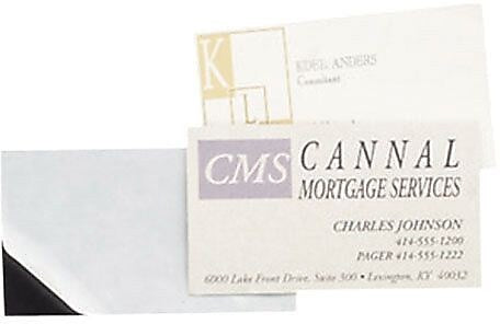 Magnetic Business Card, 3-1/2"x2", Black