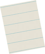Pacon Newsprint Theme Paper, 8-1/2" x 11", Ruled, White, 500 Sheets/Pk