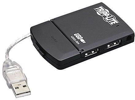 Tripp Lite 4-Port USB 2.0 Hub, Black (TRPU222004R)