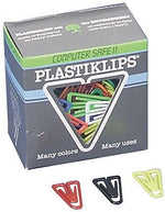 Baumgarten's Plastiklips Paper Clips, Assorted Colors, 1000 Clips/Pack (BAULP0200)