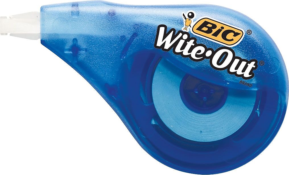 BIC Wite-Out Correction Tape, White, 36/Pack (WOTAPP1CT)