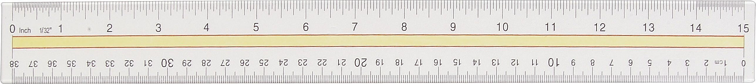 Westcott 15" Acrylic Standard Ruler (10580/55307)