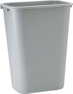 Rubbermaid Commercial Deskside Plastic Wastebasket, 3.5 Gallon, Gray (FG295500GRAY)