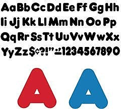 Trend Uppercase/Lowercase Casual Solids Ready Letters® Combo Pack, Black, 4"