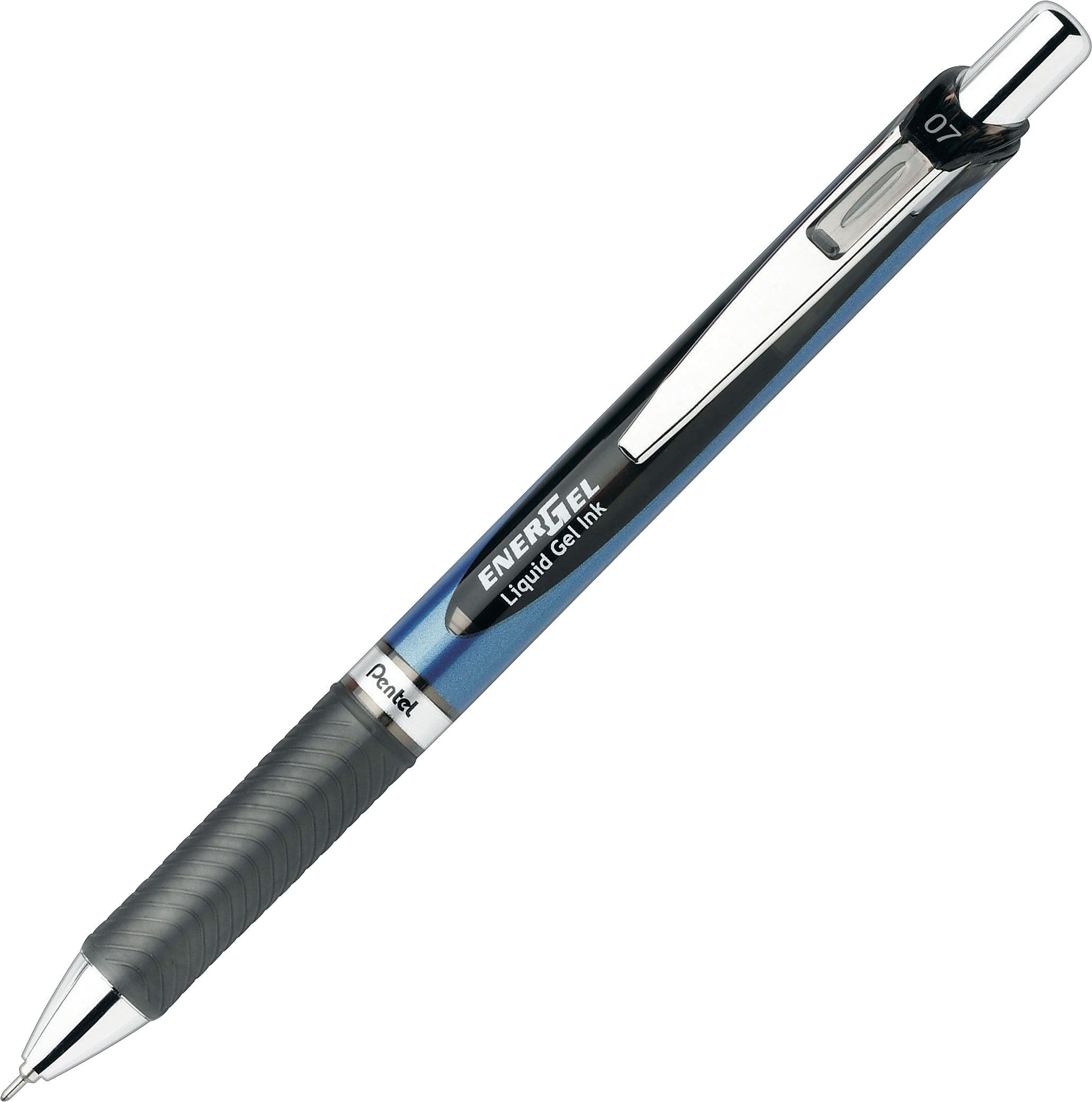 Pentel EnerGel RTX Deluxe Retractable Liquid Gel Pens, Medium Point,  Black Ink (PENBLN77A)
