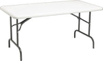 Iceberg IndestrucTable TOO™ 1200 Series Rectangular Folding Table, Platinum, 29"H x 60"W x 30"D