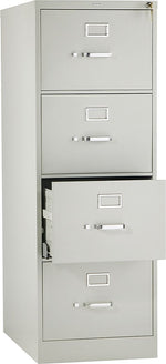 HON® 510 Series 25"D Vertical Files, 4-Drawer, Legal Size, Light Grey