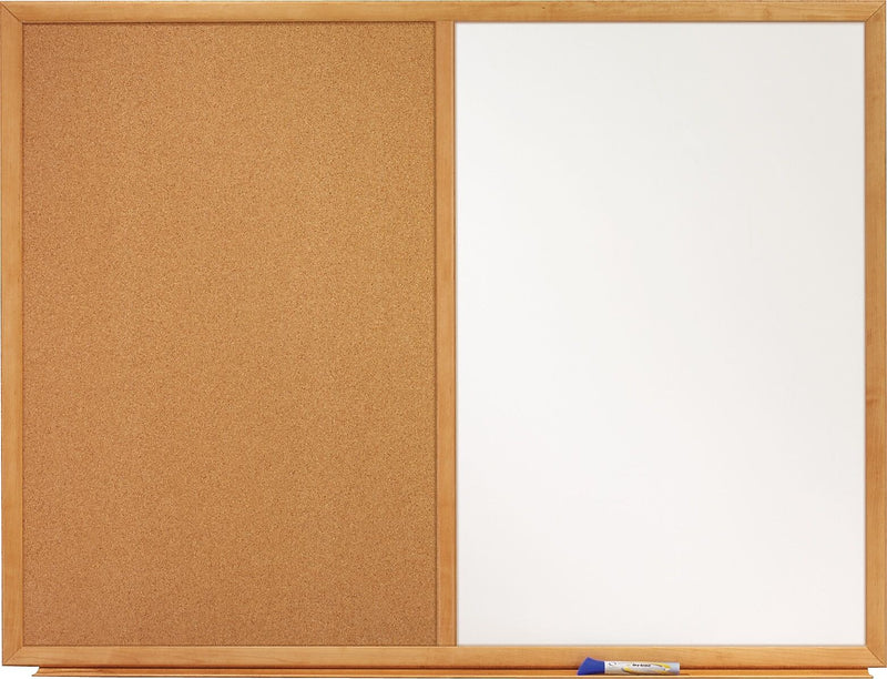 Quartet Standard Cork & Dry Erase Whiteboard, 4' x 3' (QTS554)