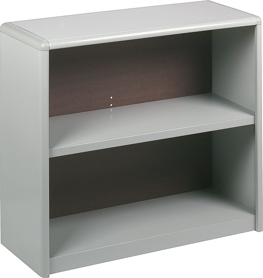 Safco ValueMate Economy 2-Shelf 28"H Steel Bookcase, Gray (7170GR)