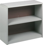 Safco ValueMate Economy 2-Shelf 28"H Steel Bookcase, Gray (7170GR)