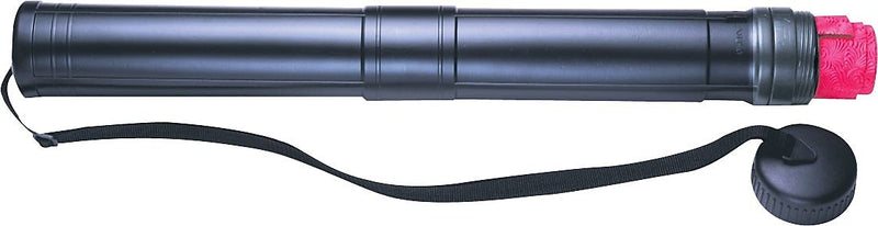 Staedtler Telescopic 3" Plastic Art Tube, Water Resistant, Black (948 72/124)