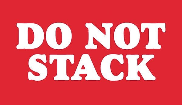 Tape Logic Do Not Stack Staples® Shipping Label, 5" x 3", 500/Roll