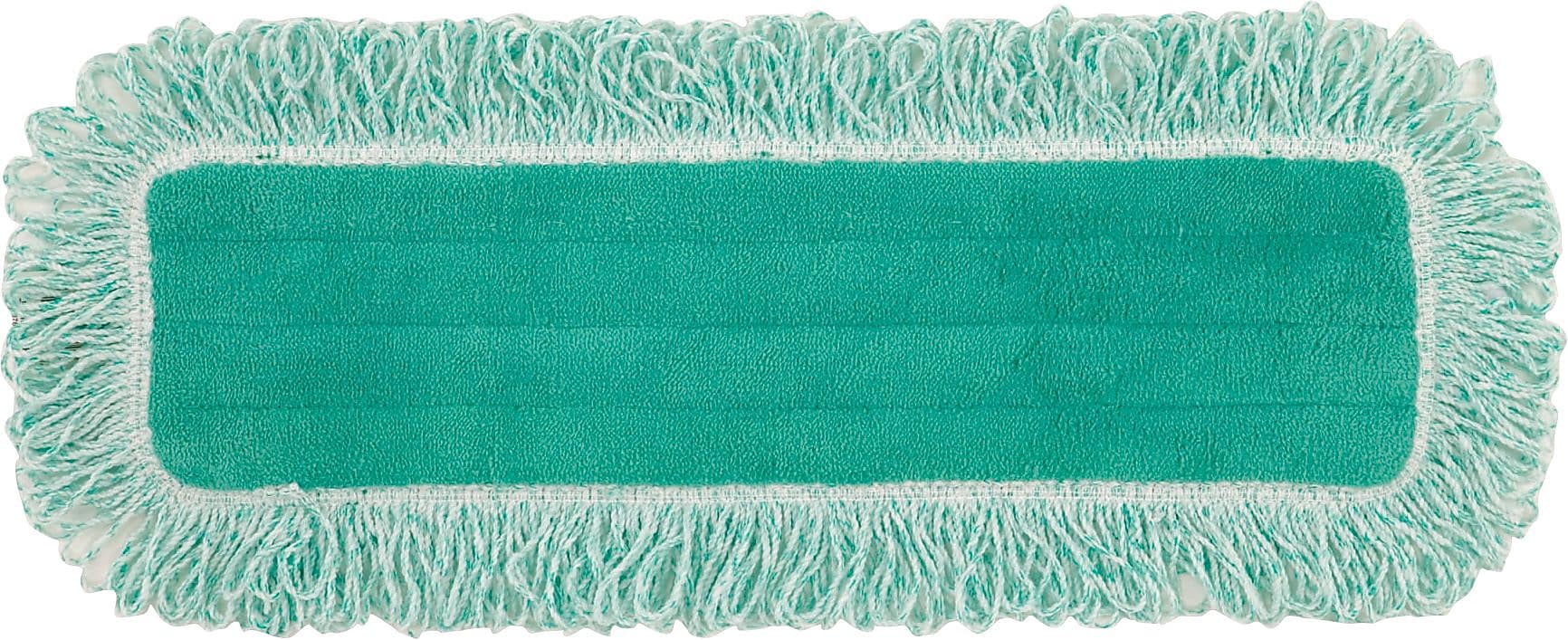 Rubbermaid® Hygen™ Microfiber Dust Mop Pad with Fringe, Dry, Green, 24"
