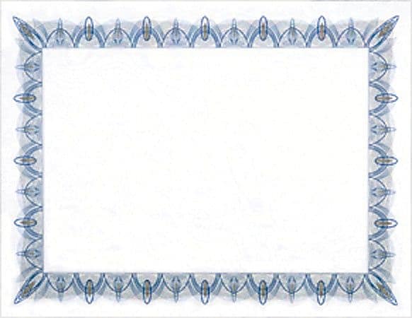 Geographics Achievement Certificates, 8.5" x 11", Blue/White, 25/Pack (GEO39087)