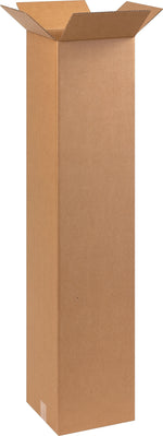 10" x 10" x 48" Corrugated Kraft Boxes, 25/Bundle (BS101048X)