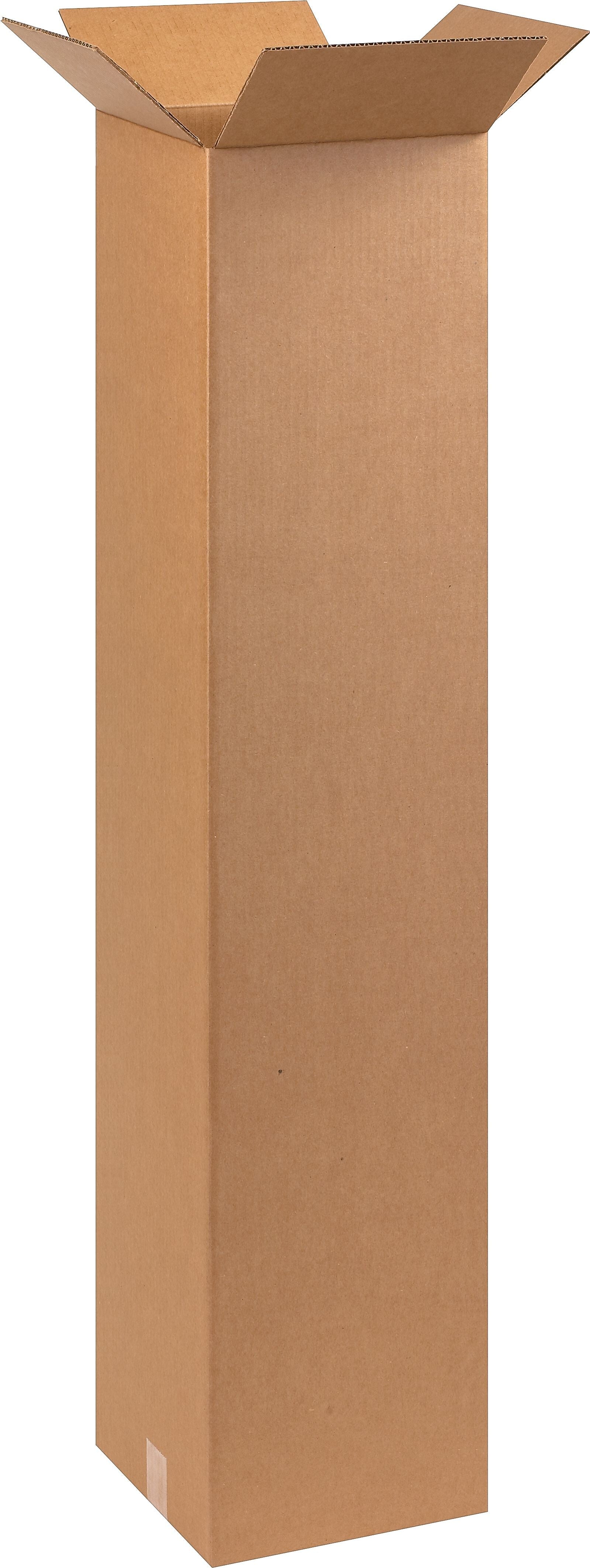 10" x 10" x 48" Corrugated Kraft Boxes, 25/Bundle (BS101048X)