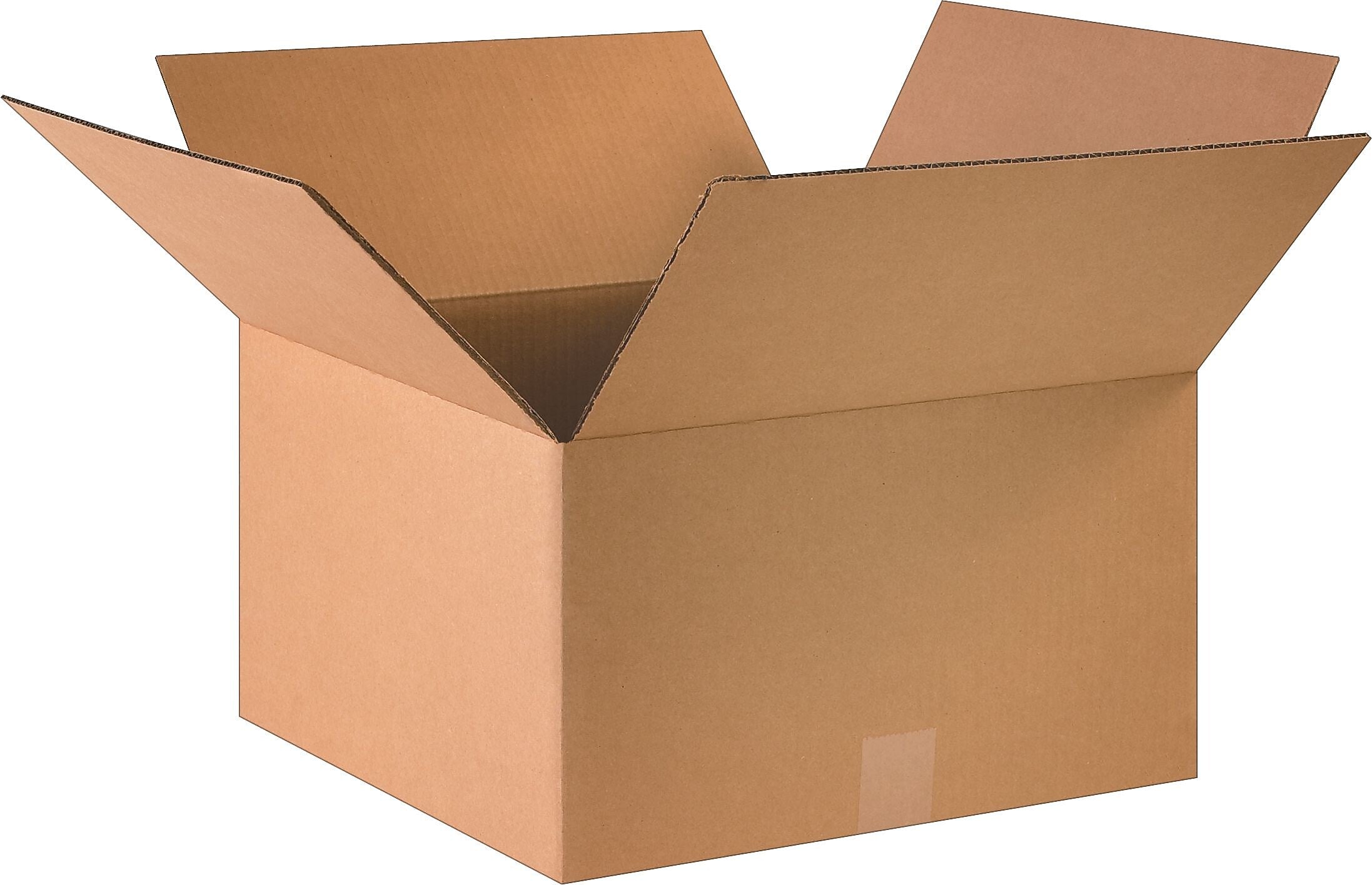 16" x 16" x 9" Shipping Boxes, 32 ECT, Brown, 25/Bundle (16169)