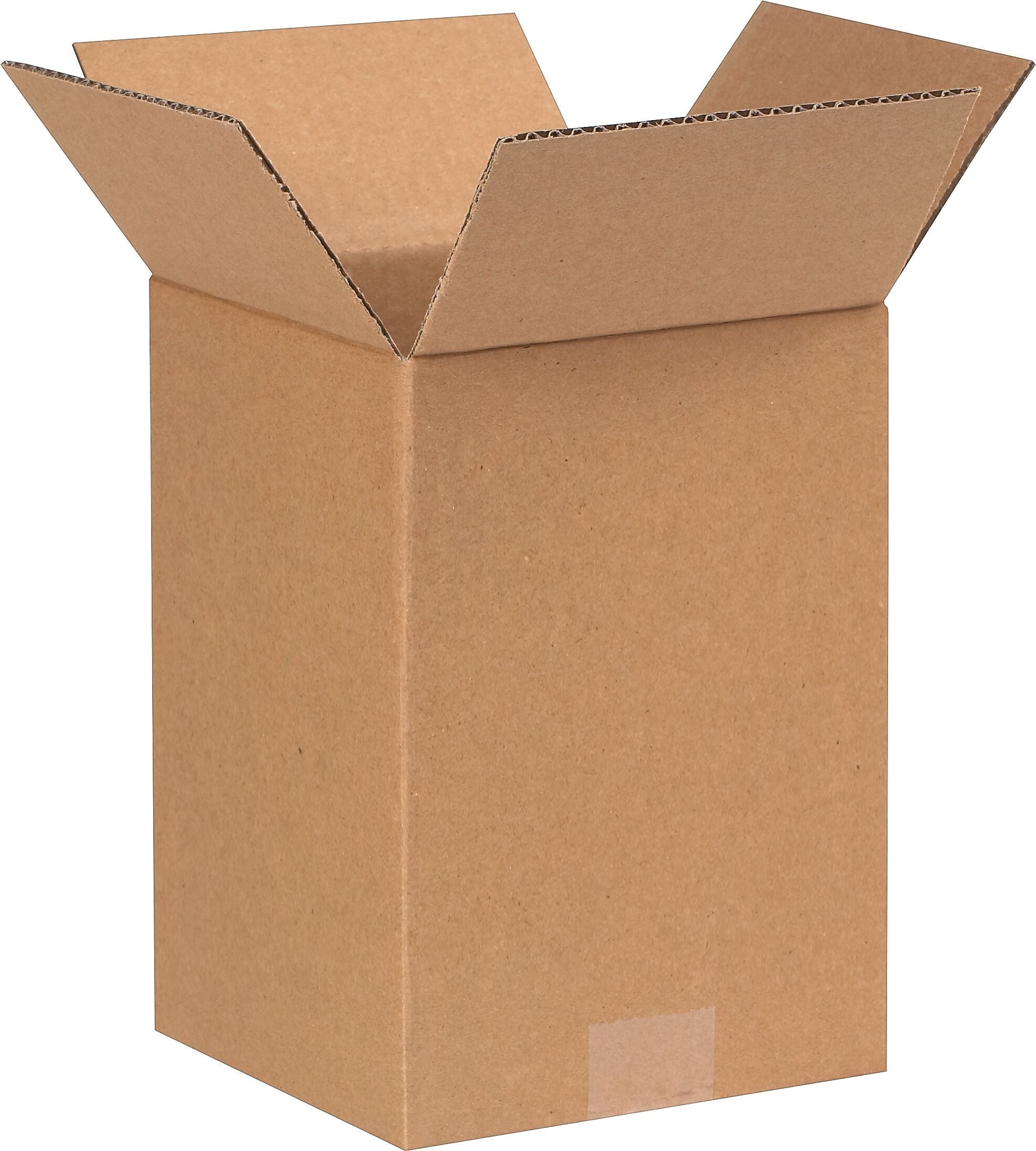 7" x 7" x 10"'' Shipping Boxes, 32 ECT, Brown, 25/Bundle(7710)