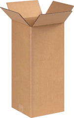 8" x 8" x 18" Shipping Boxes, 32 ECT, Brown, 25/Bundle (8818)