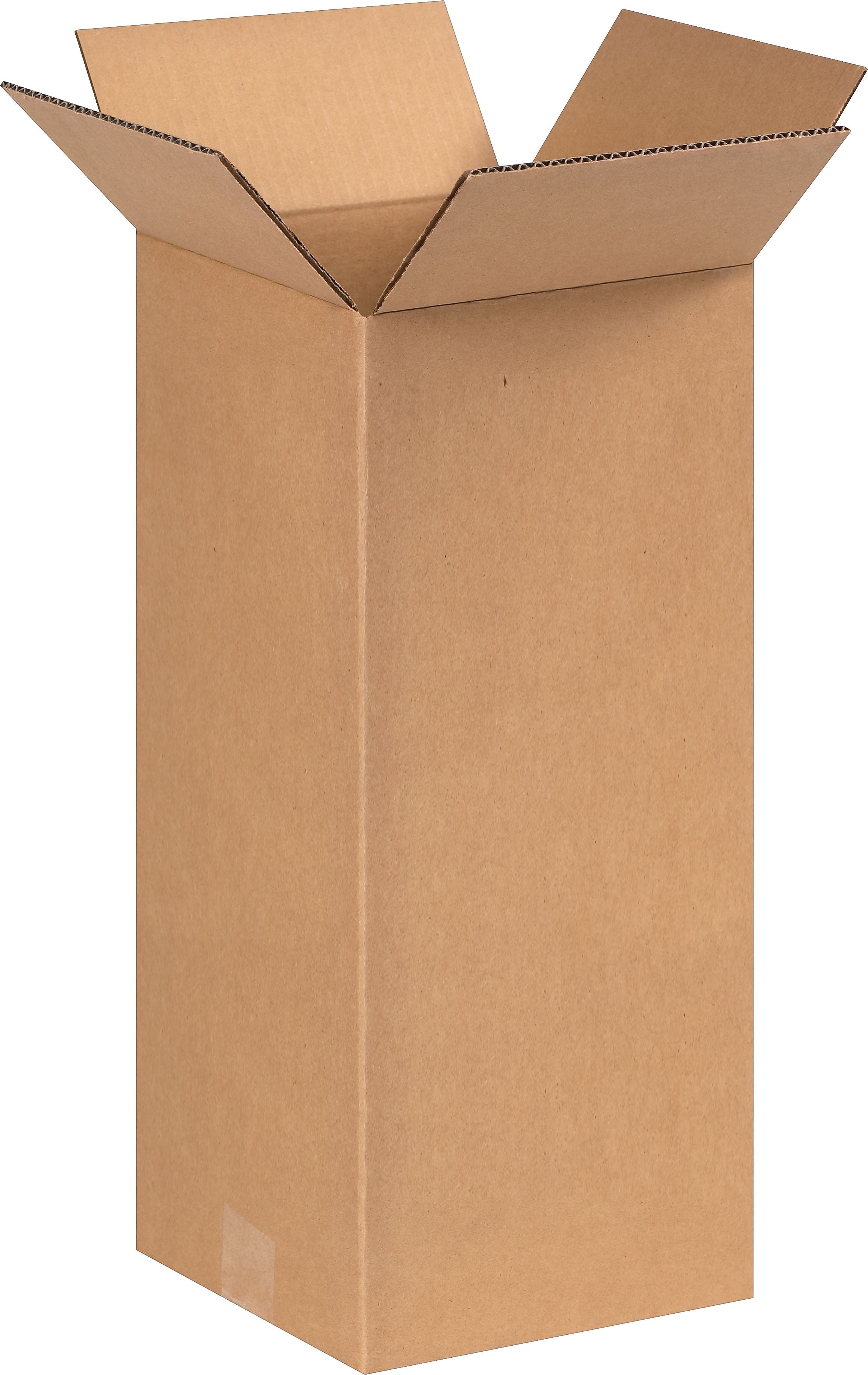 8" x 8" x 18" Shipping Boxes, 32 ECT, Brown, 25/Bundle (8818)