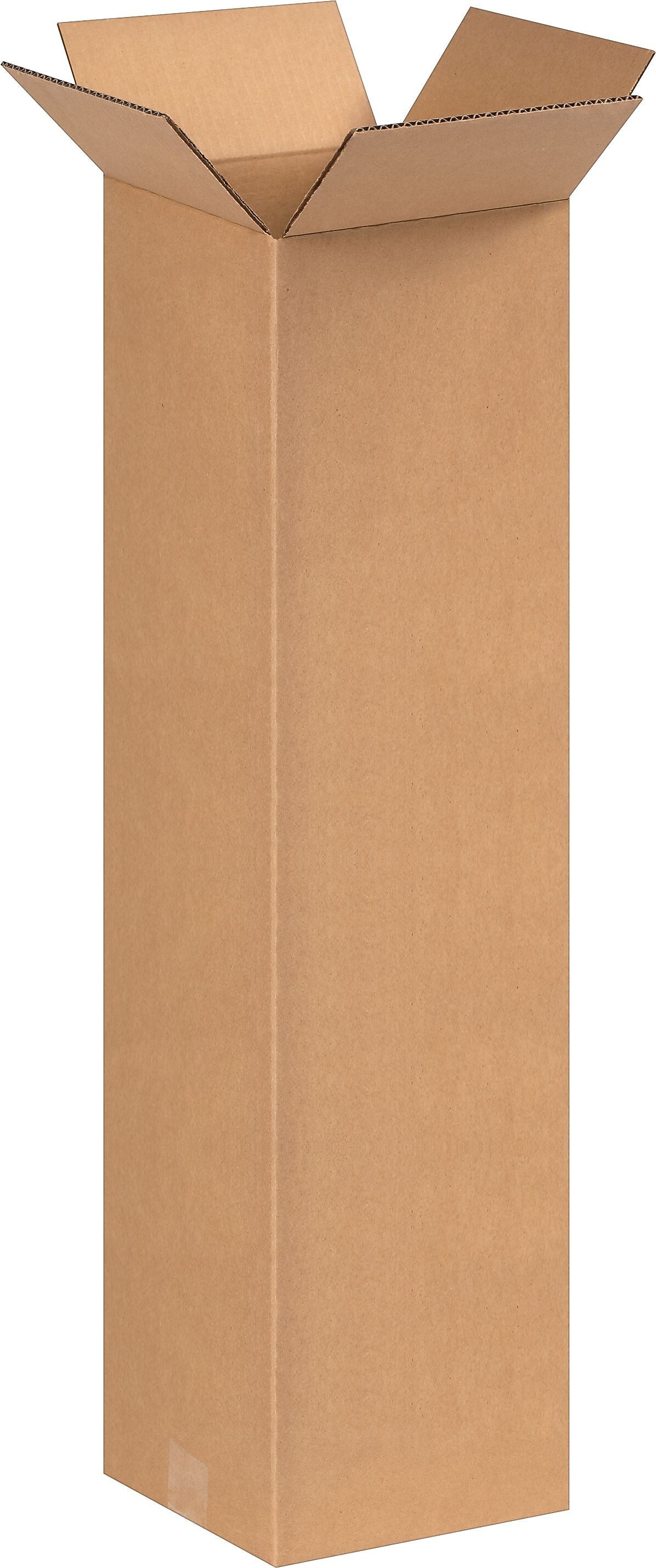 8" x 8" x 30" Shipping Boxes, 32 ECT, Brown, 25/Bundle (8830)