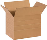 10" x 14" x 10"'' Multi Depth Shipping Boxes, 32 ECT, Brown, 25/Bundle(MD141010)