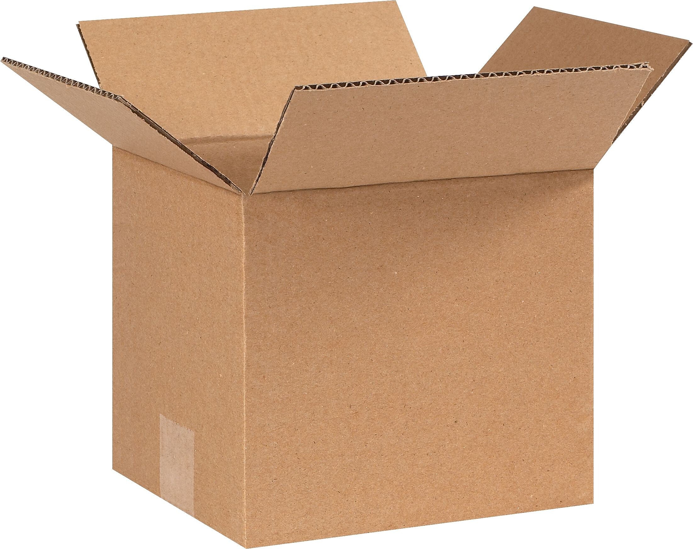 8" x 7" x 7" Shipping Boxes, 32 ECT, Brown, 25/Bundle (877)